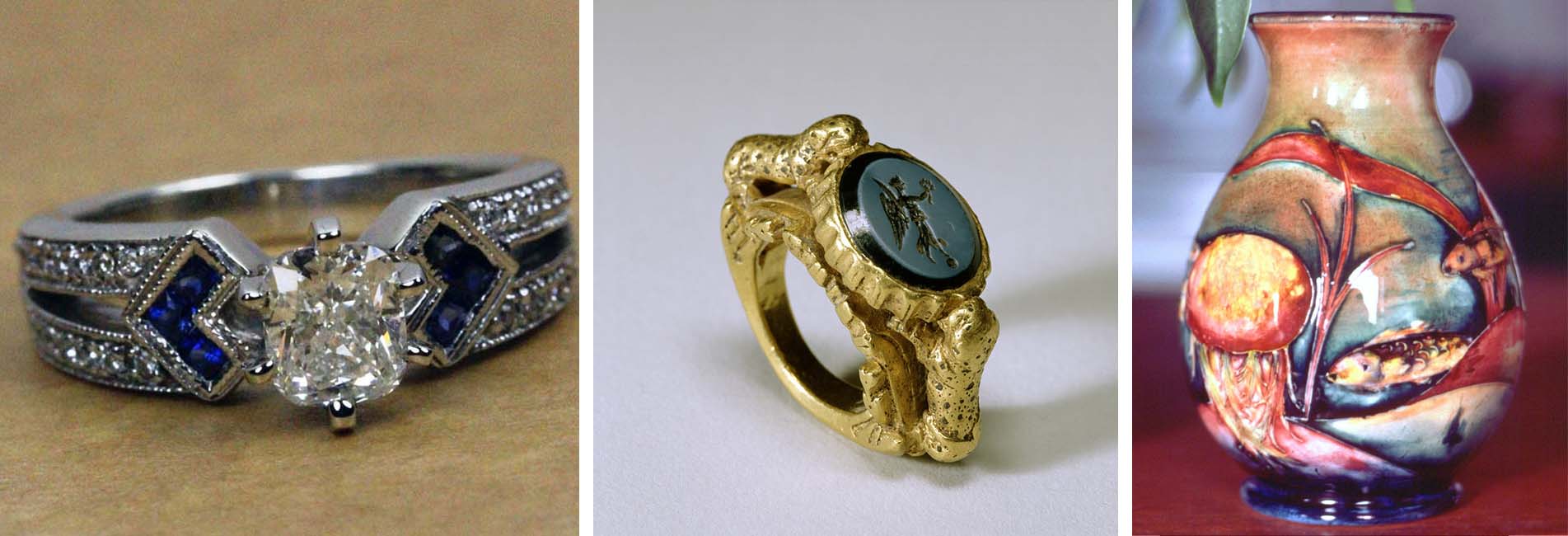 Antique Rings Maitland, Antique Jewellery Newcastle, Antiques Morpeth, Moorcroft Lake Macquarie, Marcasite Pokolbin